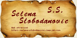 Selena Slobodanović vizit kartica